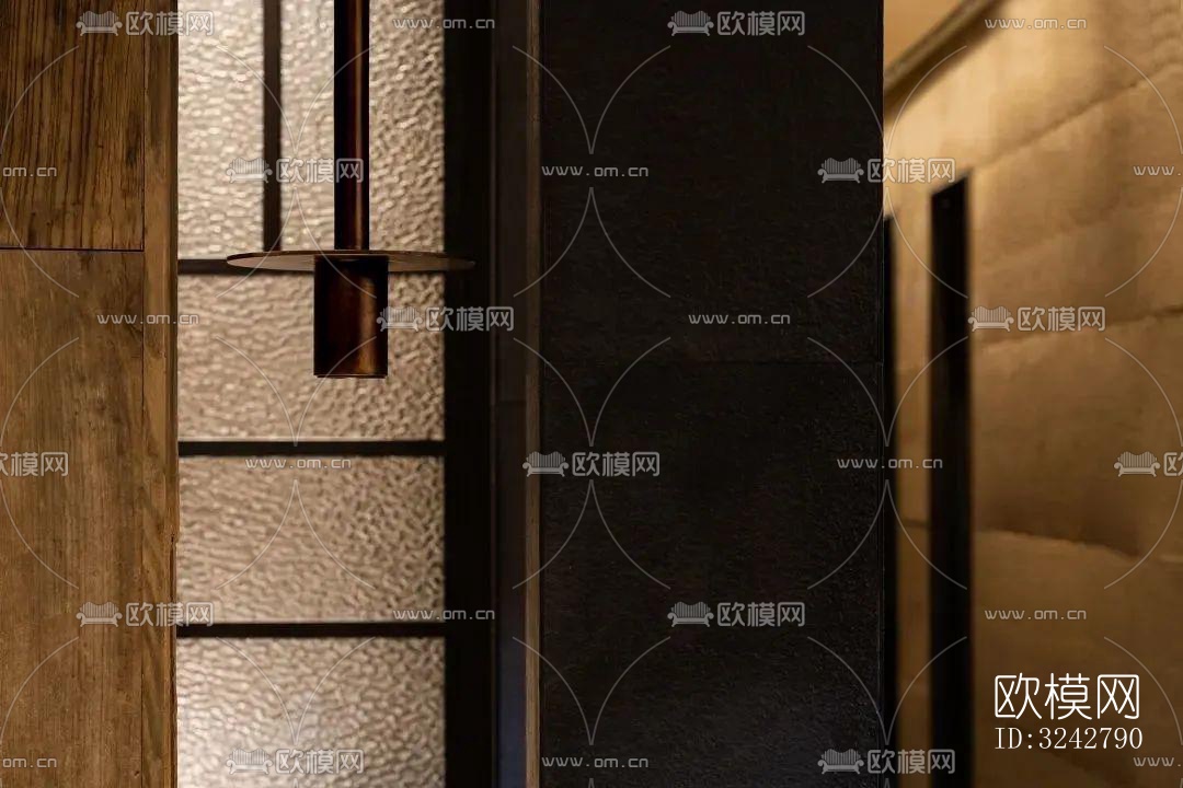 新中式中餐厅效果图下载（渲染图13）