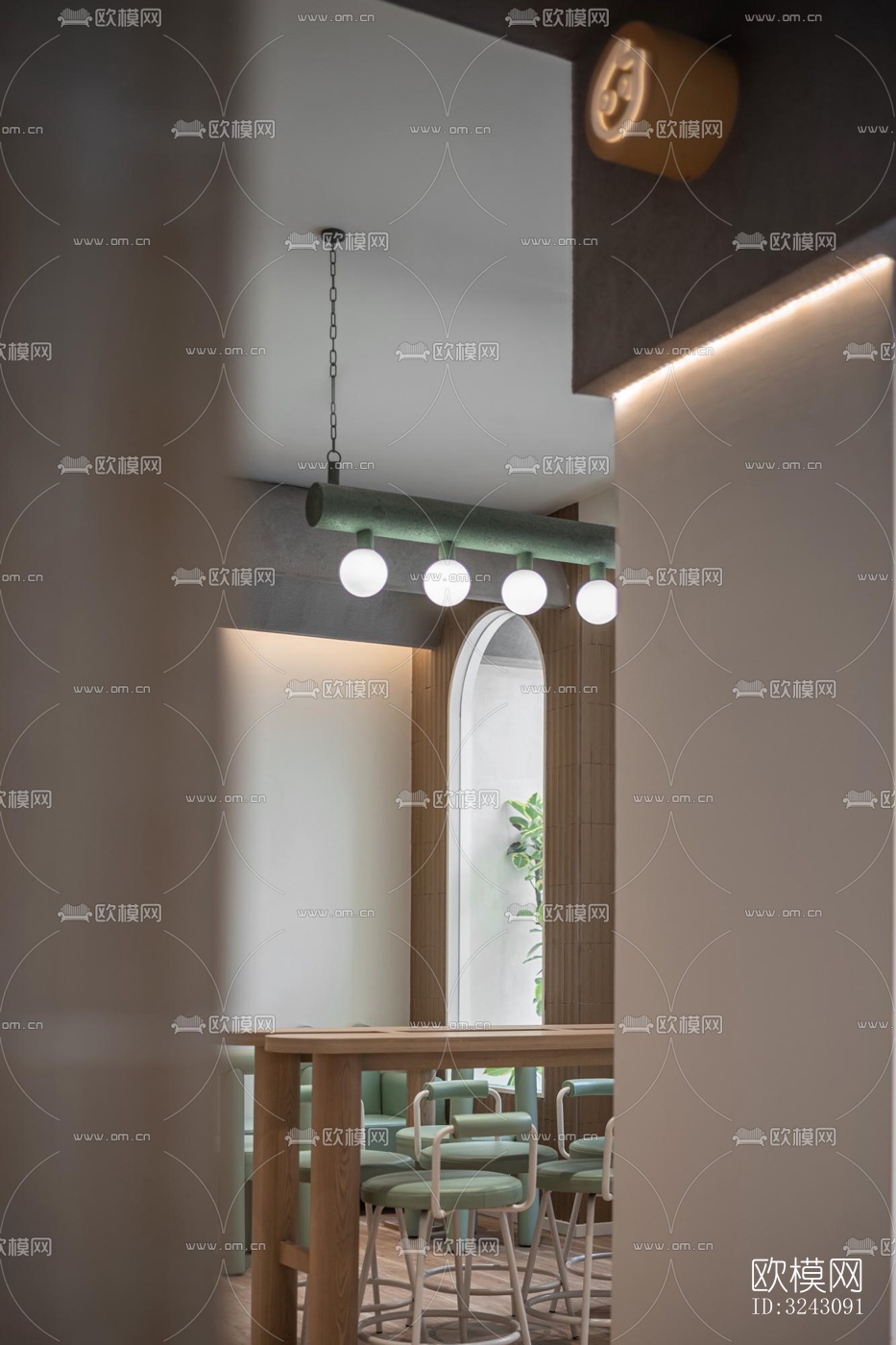 现代咖啡奶茶效果图下载（渲染图3）