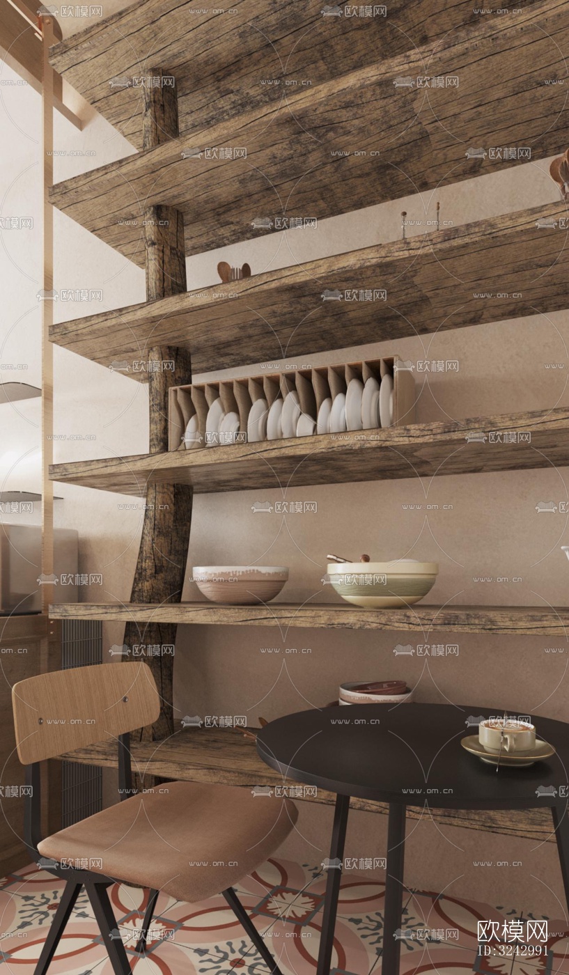 侘寂咖啡奶茶效果图下载（渲染图11）