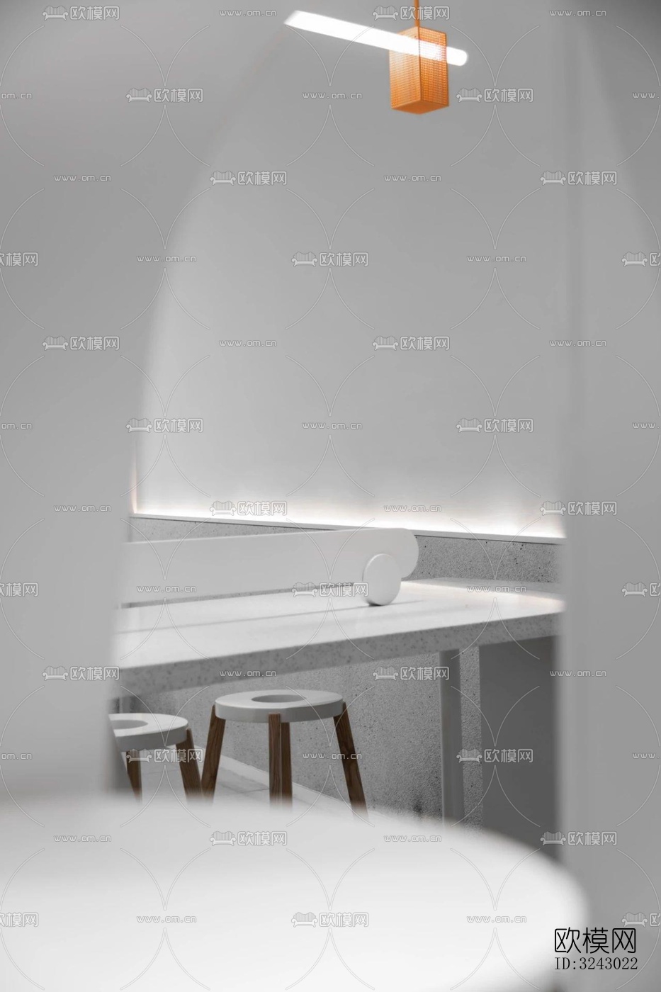 现代咖啡奶茶效果图下载（渲染图8）