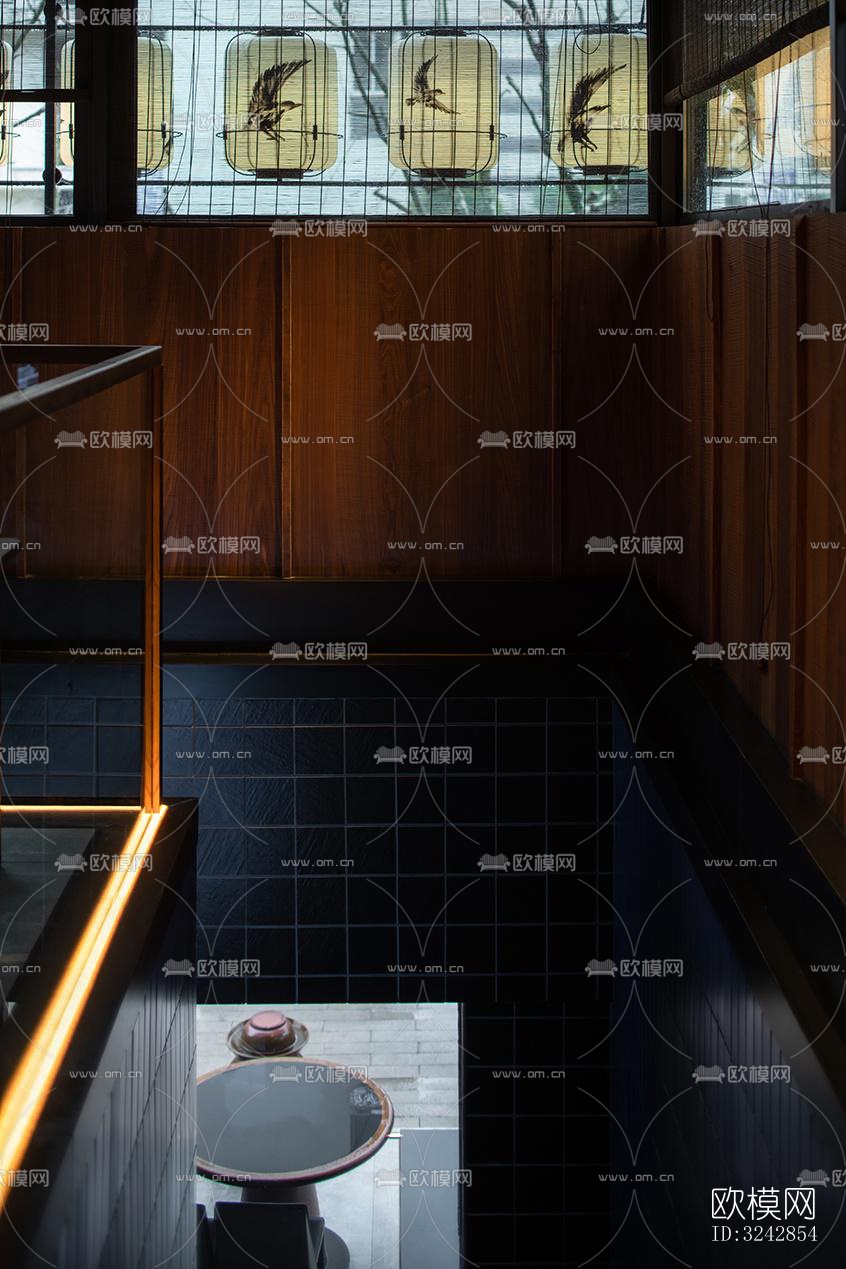 新中式中餐厅效果图下载（渲染图12）