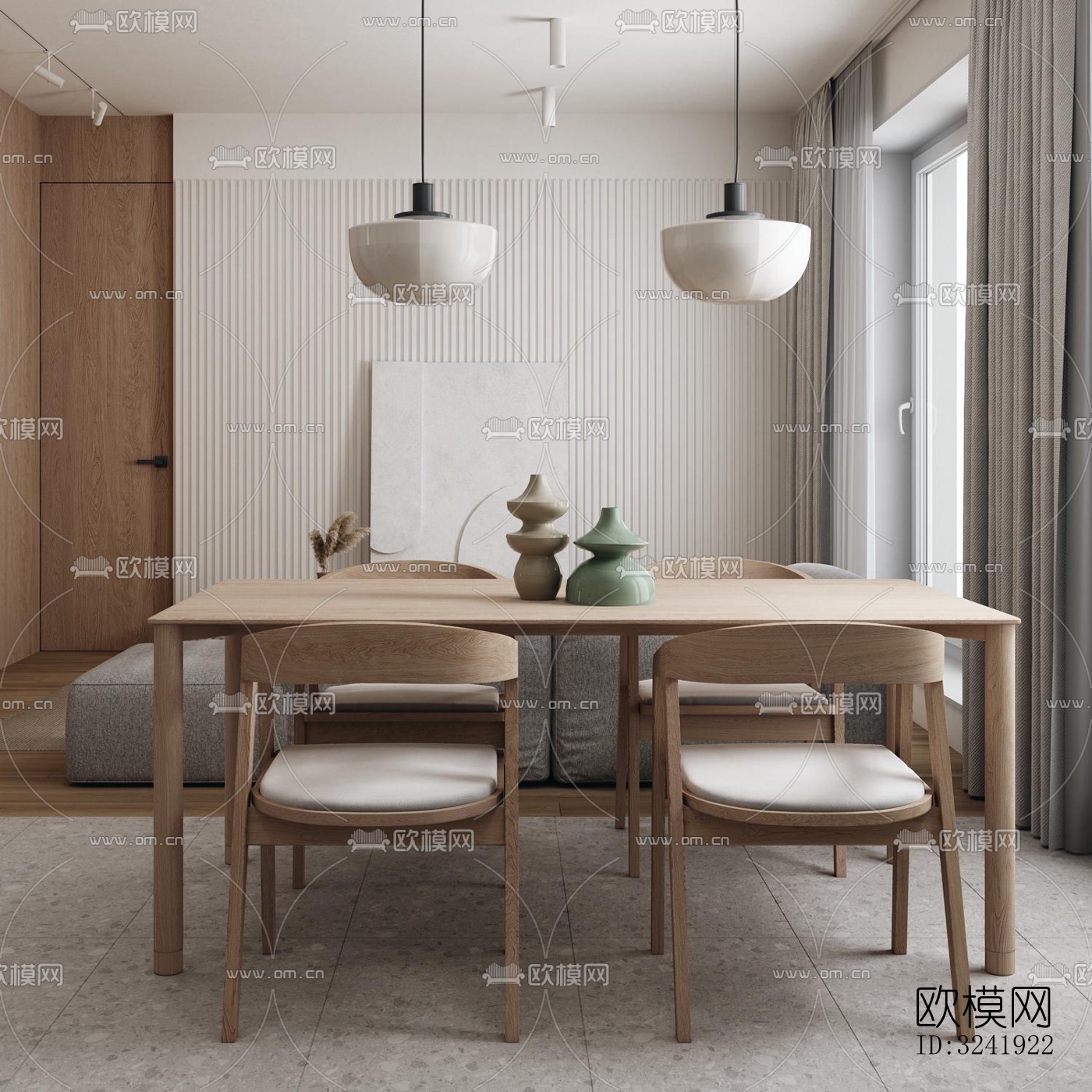 北欧公寓效果图下载（渲染图10）