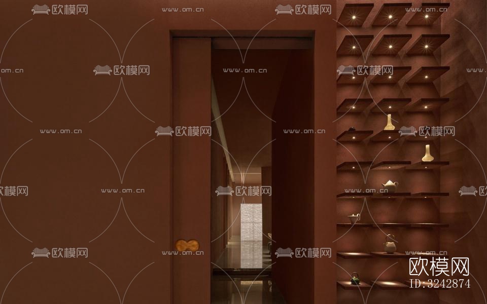 日式中餐厅效果图下载（渲染图3）