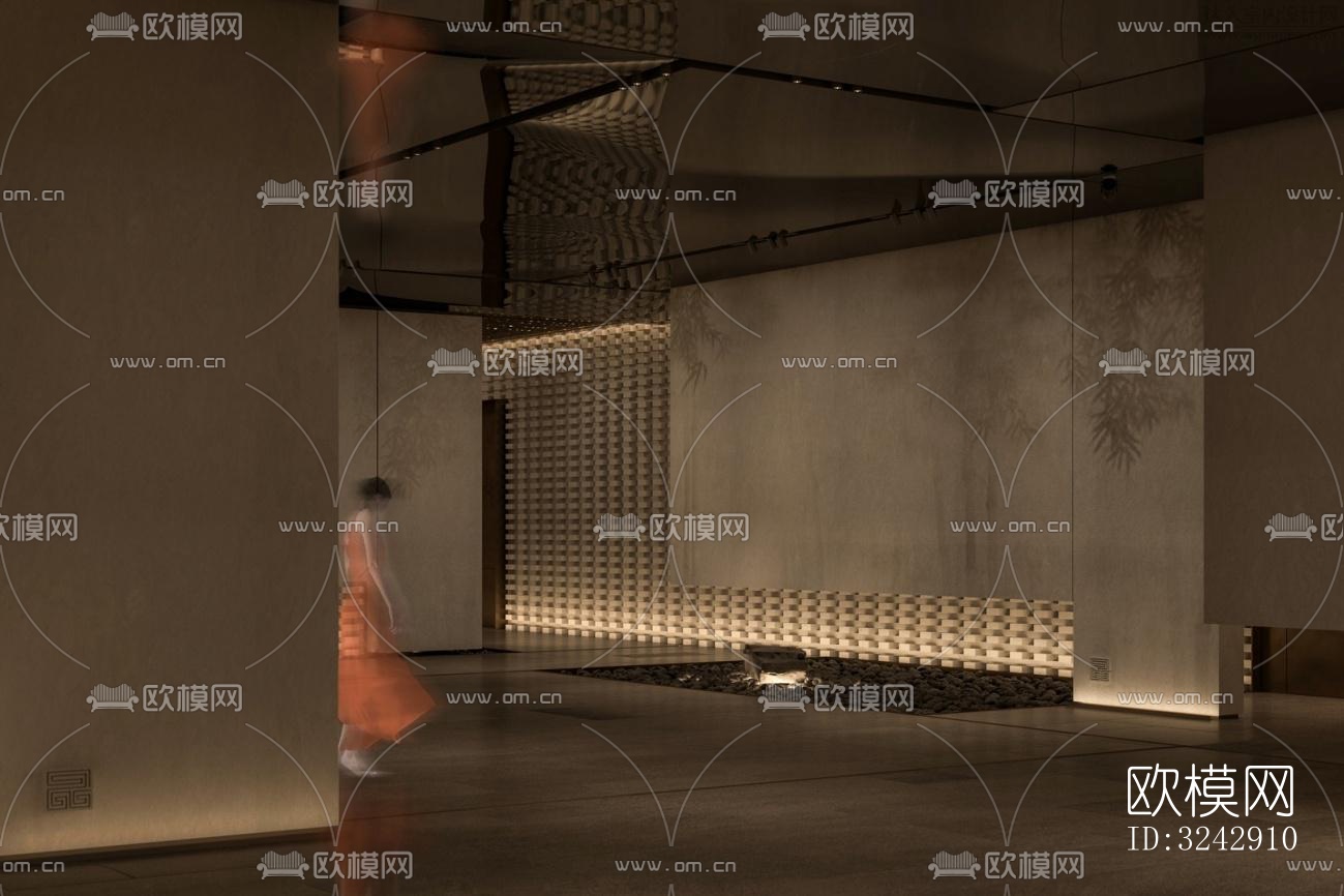 现代中餐厅效果图下载（渲染图16）