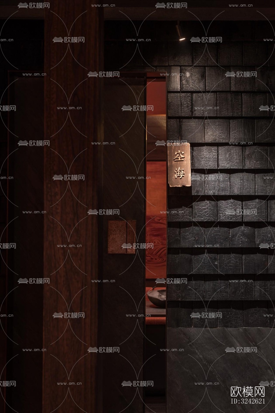 新中式中餐厅效果图下载（渲染图11）