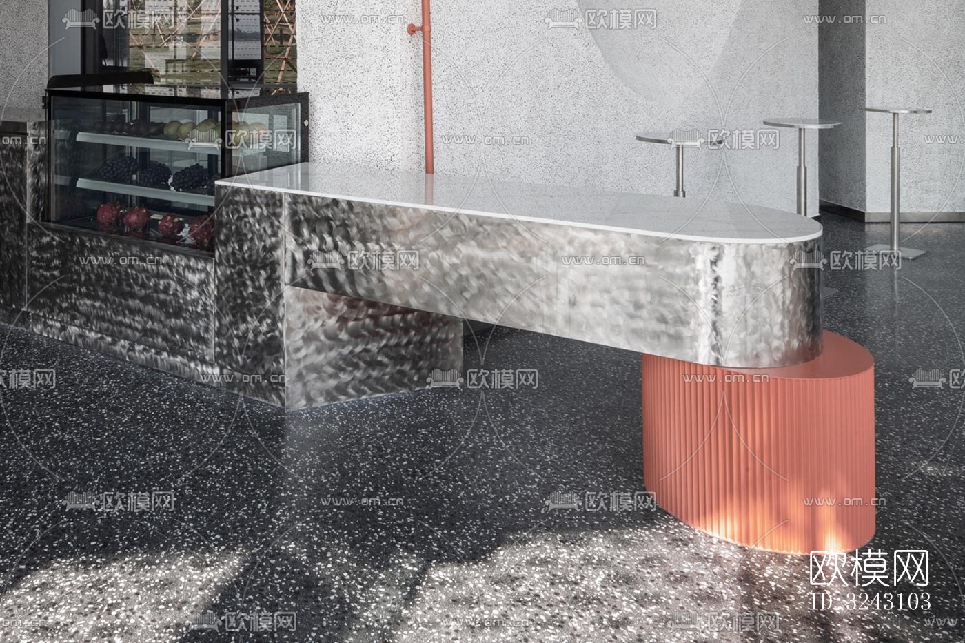 现代咖啡奶茶效果图下载（渲染图14）