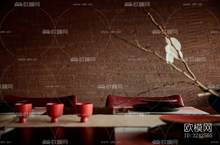 中古风中餐厅效果图下载（渲染图11）