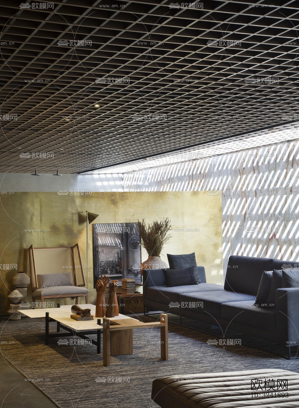 工业风展览展厅效果图下载（渲染图4）