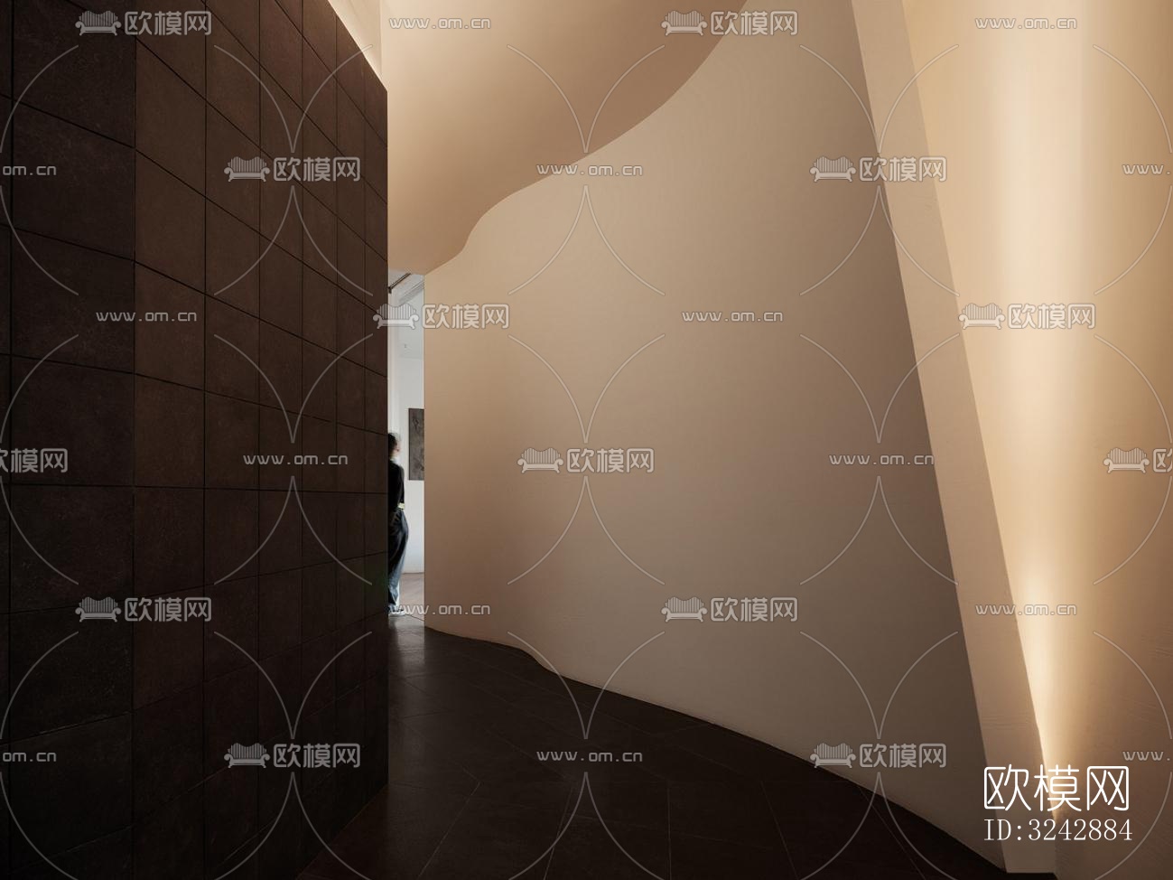 现代中餐厅效果图下载（渲染图9）