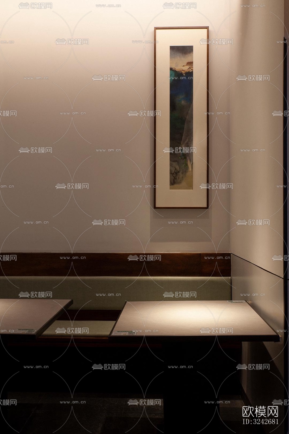 新中式中餐厅效果图下载（渲染图13）