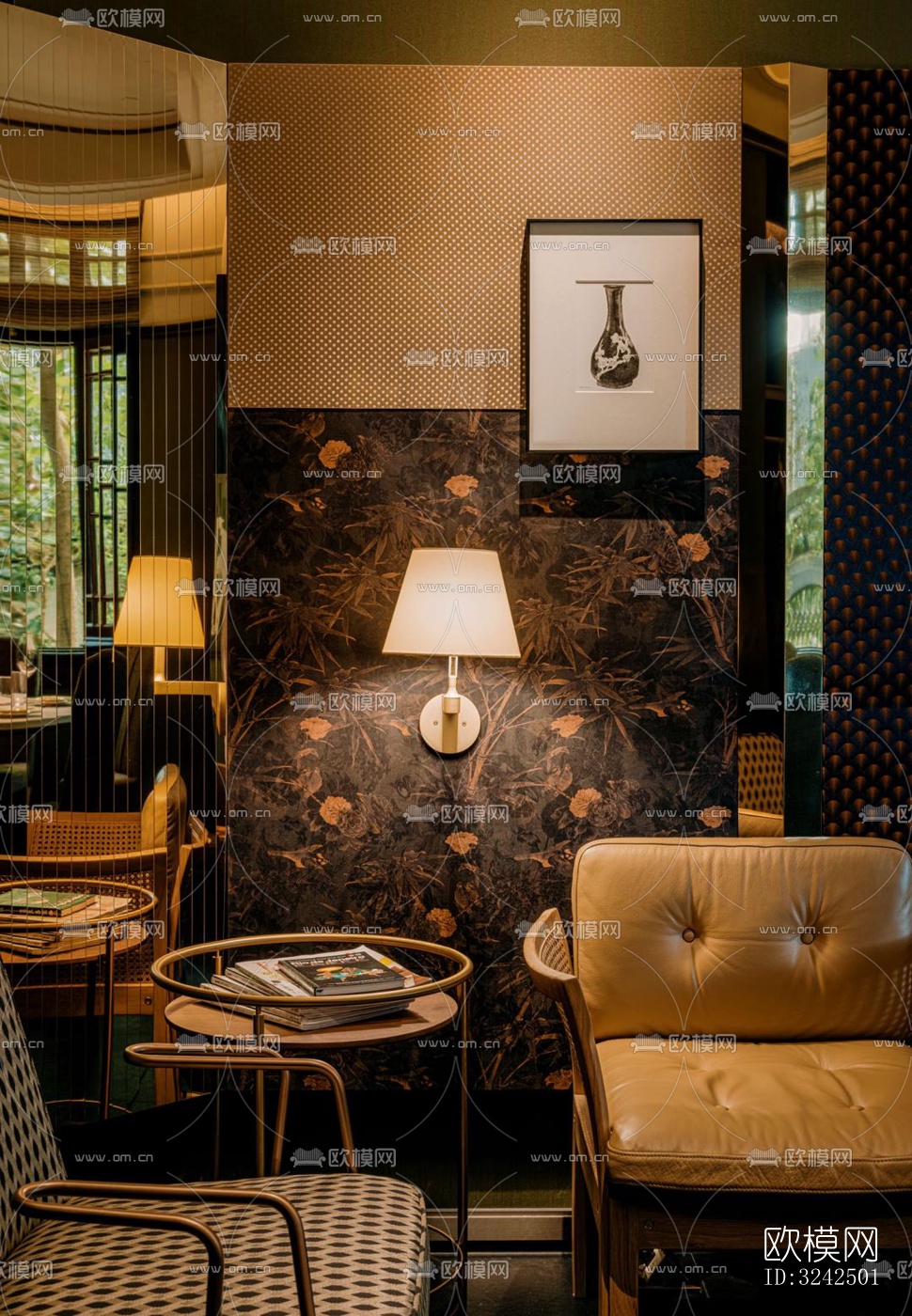 东南亚中餐厅效果图下载（渲染图3）