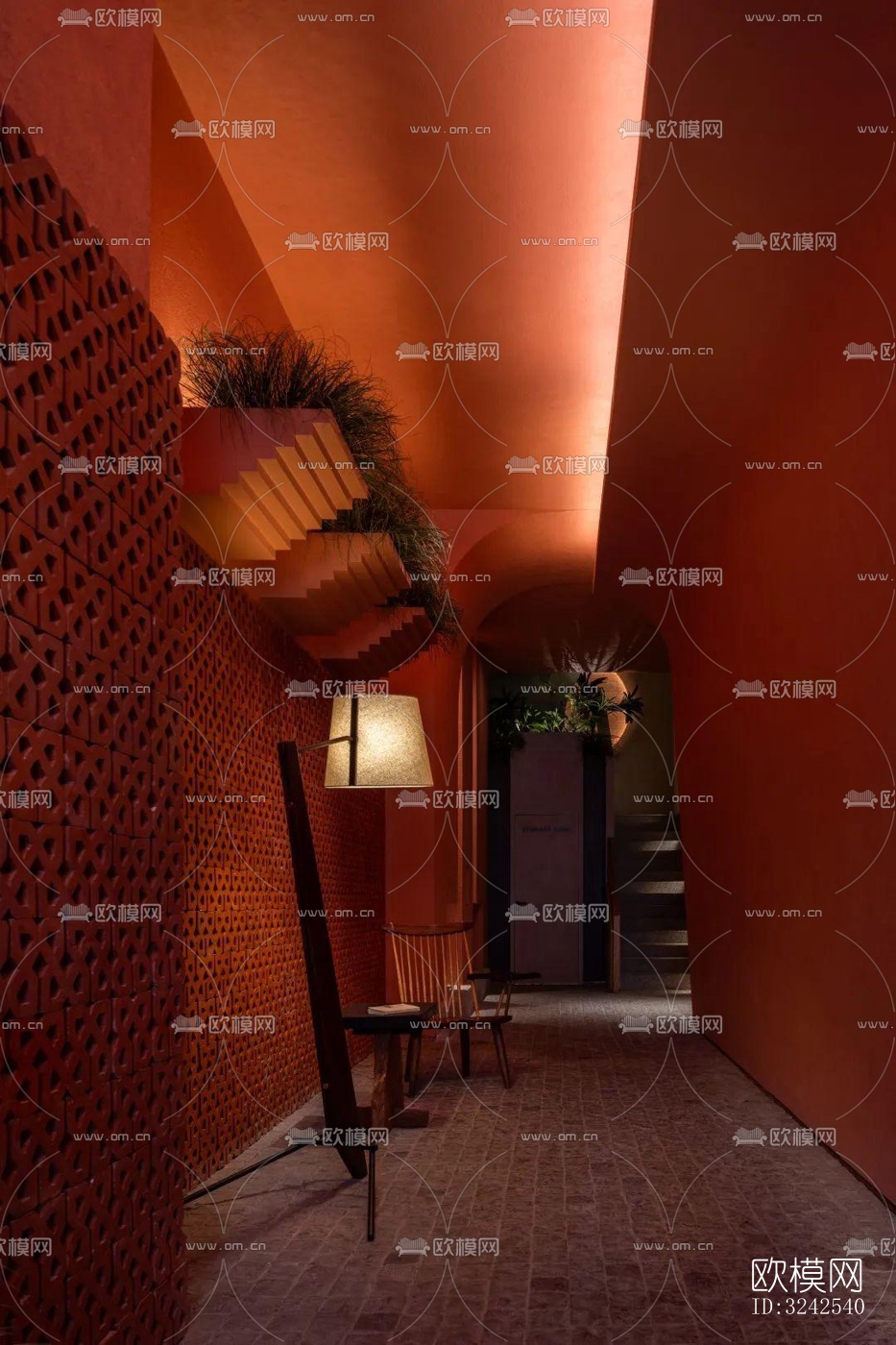 侘寂中餐厅效果图下载（渲染图13）