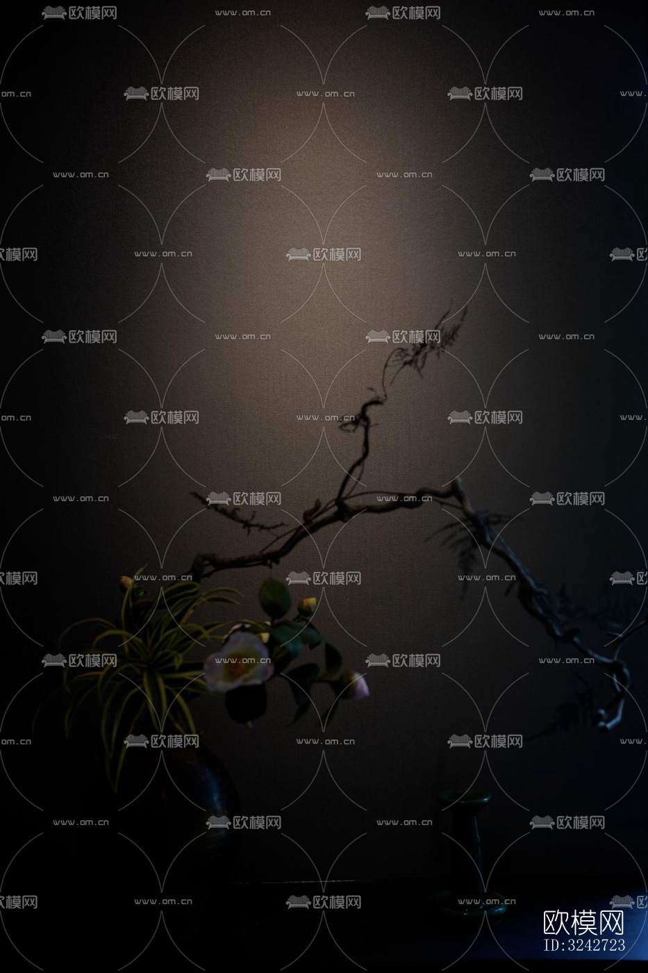 新中式中餐厅效果图下载（渲染图1）