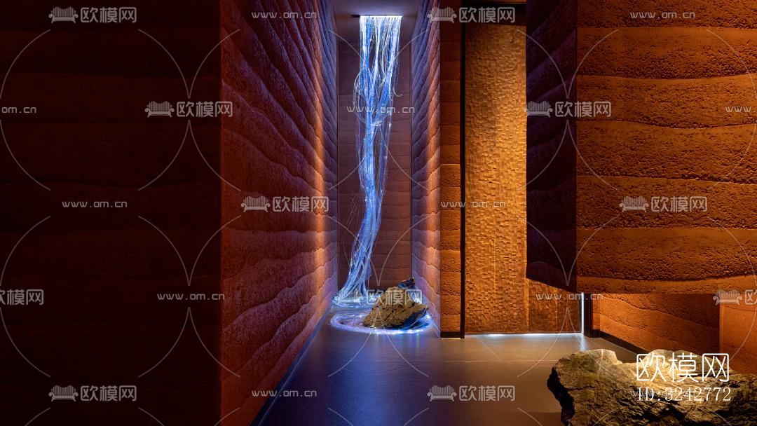 新中式中餐厅效果图下载（渲染图10）