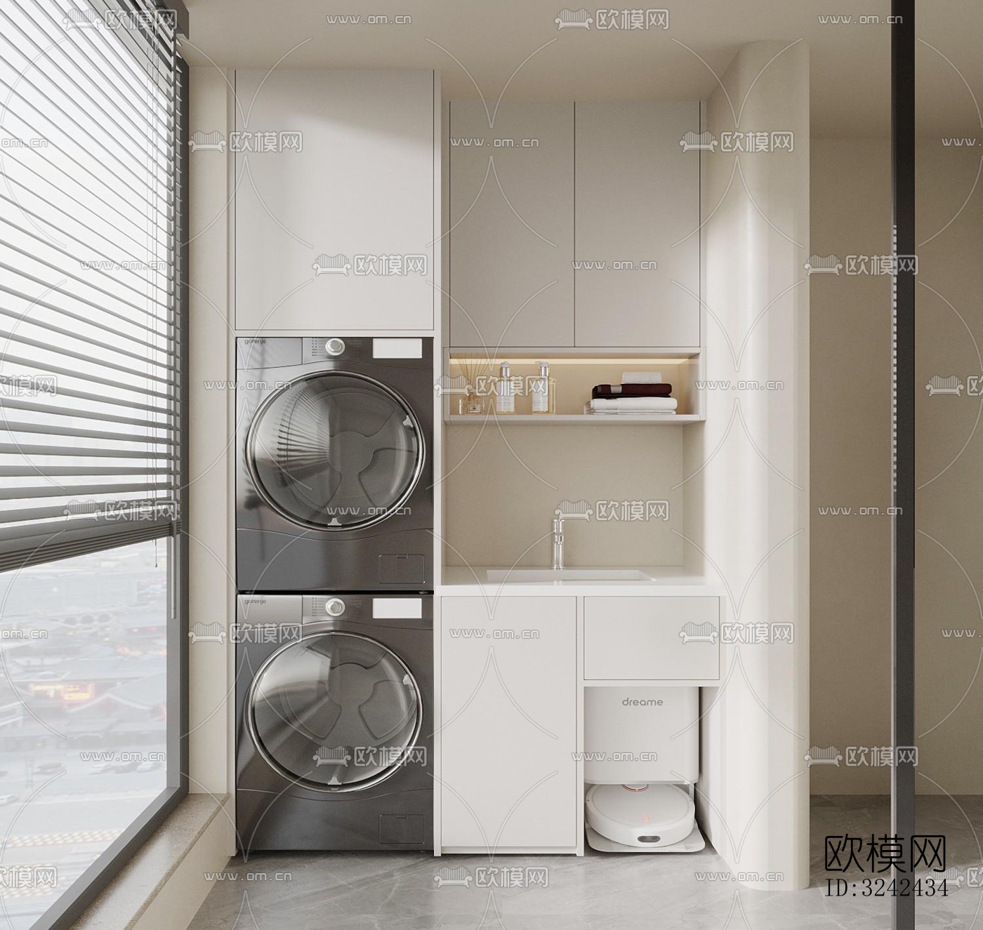 现代阳台花园效果图下载（渲染图5）