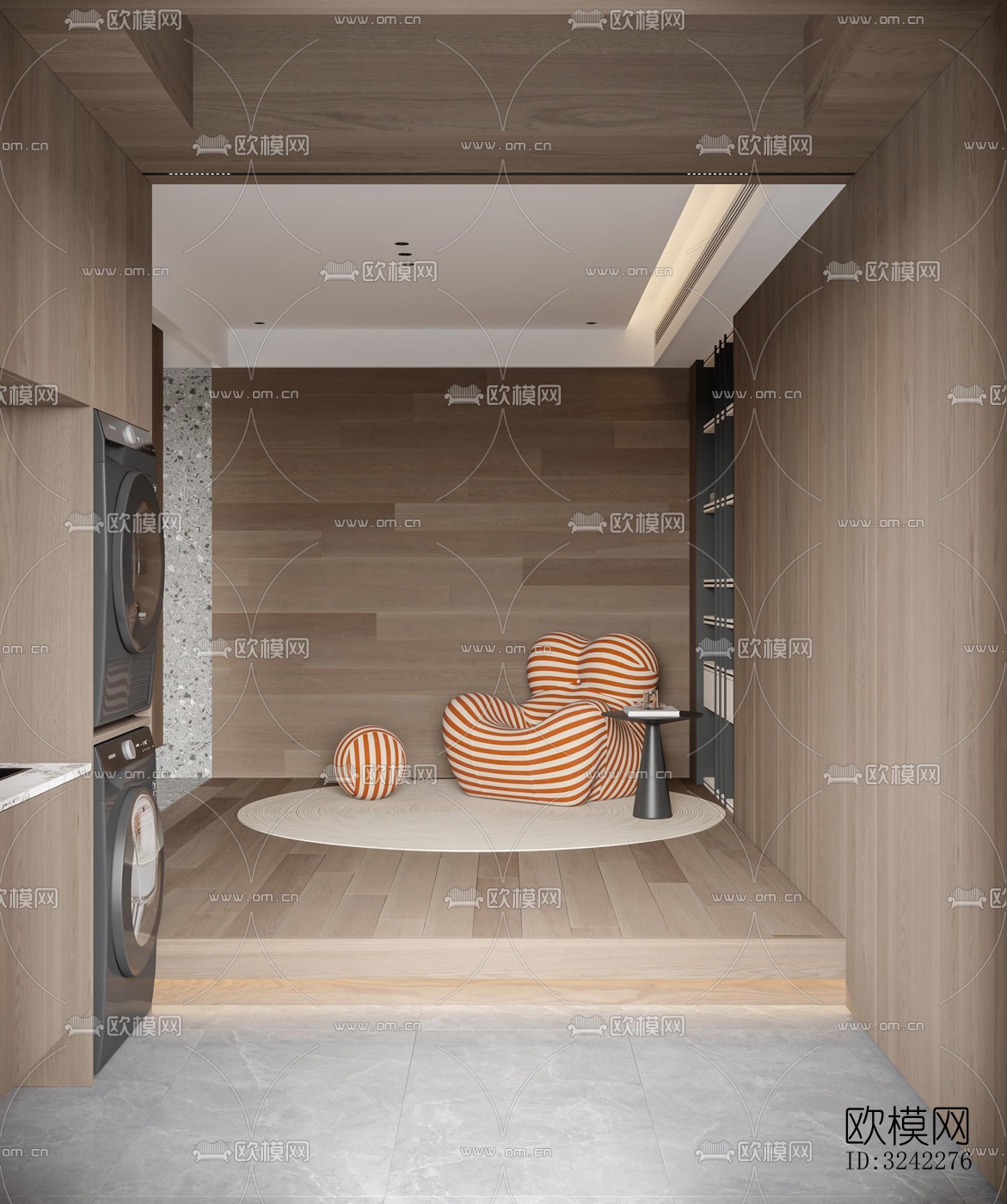 现代客餐厅效果图下载（渲染图15）