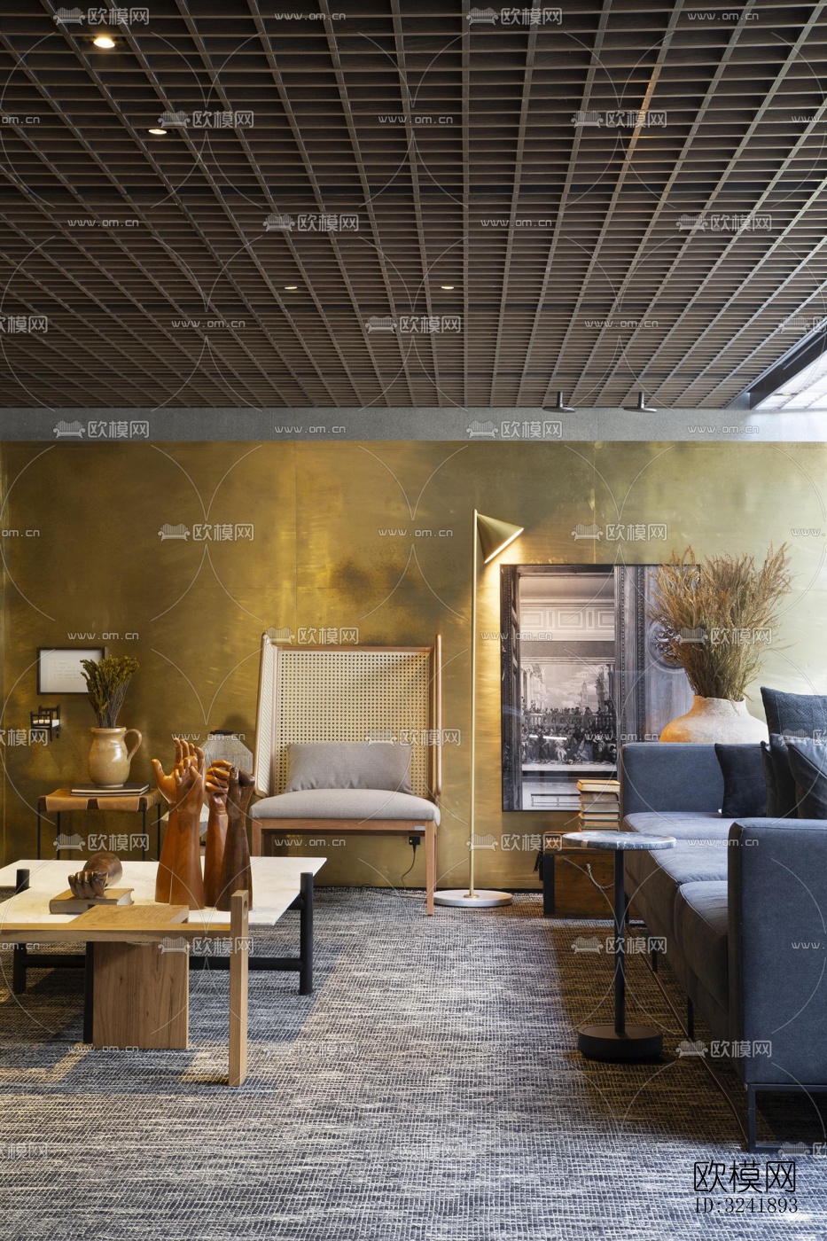 工业风展览展厅效果图下载（渲染图3）