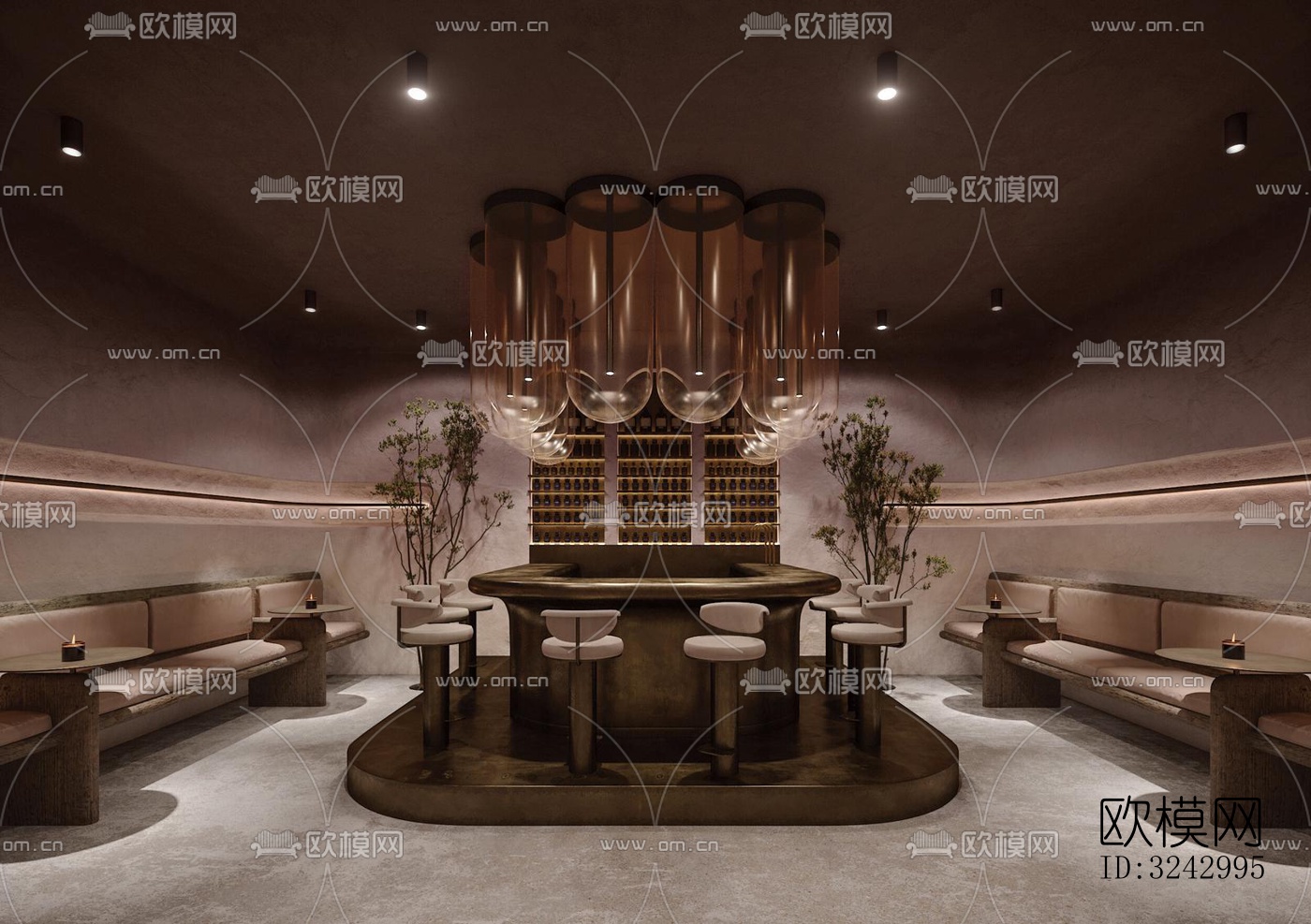 侘寂咖啡奶茶效果图下载（渲染图10）