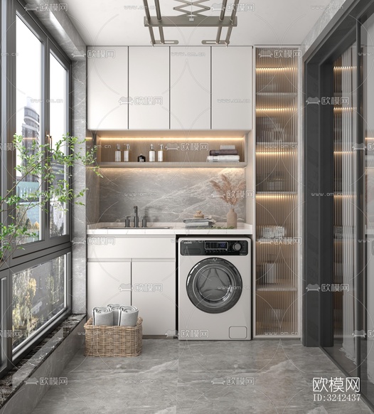 現(xiàn)代陽臺花園效果圖下載(渲染圖4)