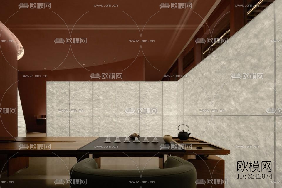 日式中餐厅效果图下载（渲染图1）