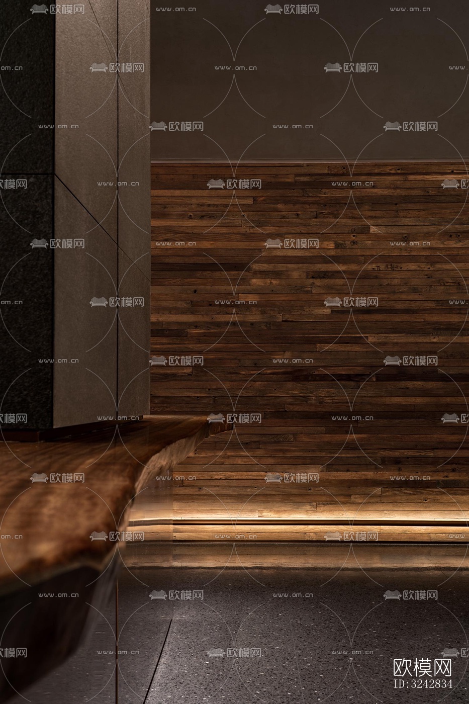 新中式中餐厅效果图下载（渲染图16）