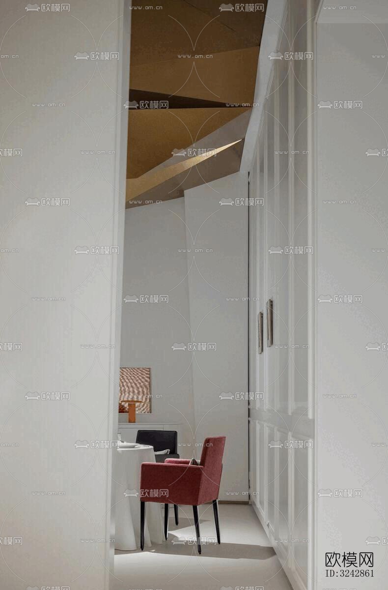 新中式中餐厅效果图下载（渲染图9）