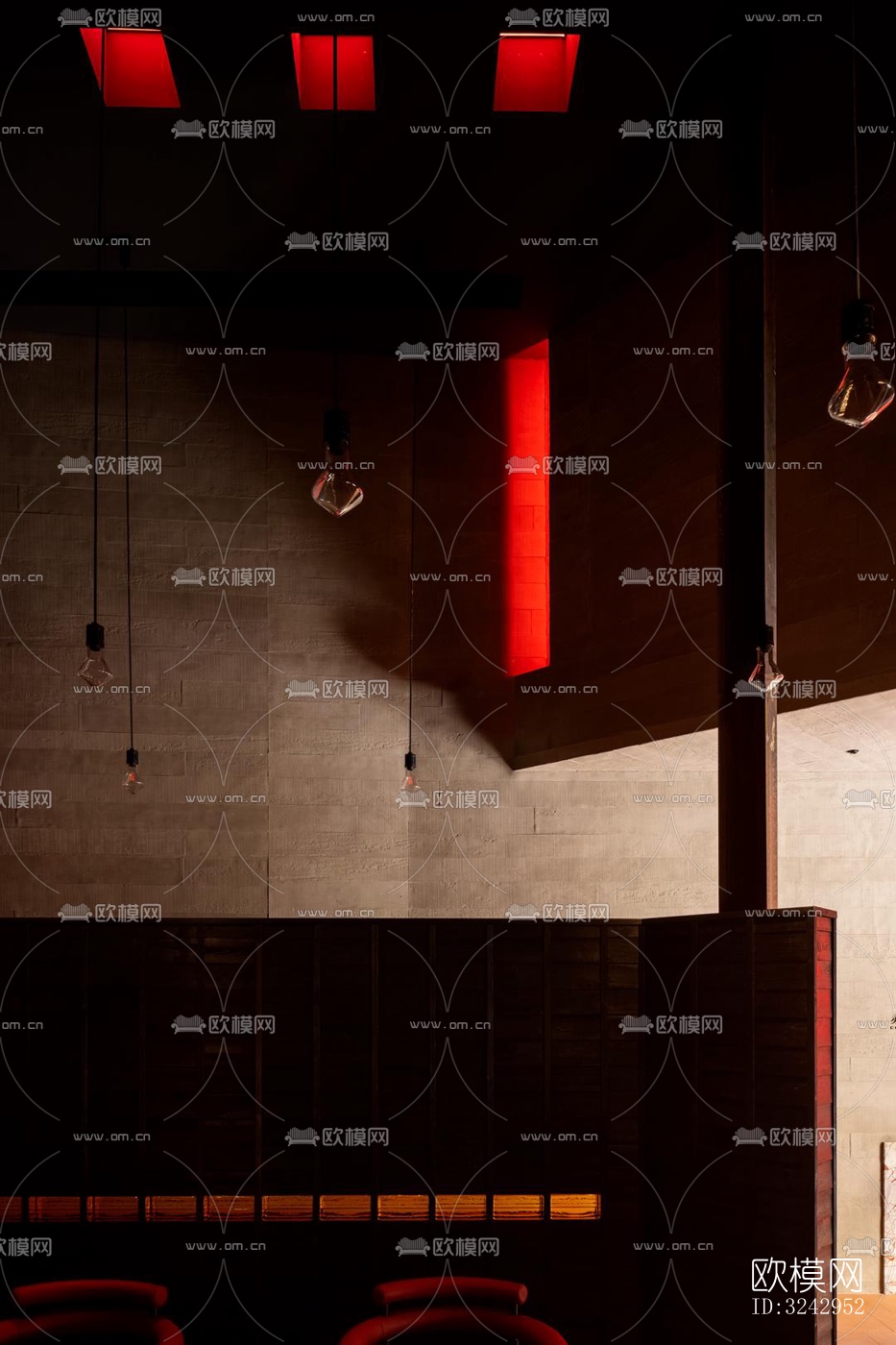 现代中餐厅效果图下载（渲染图8）