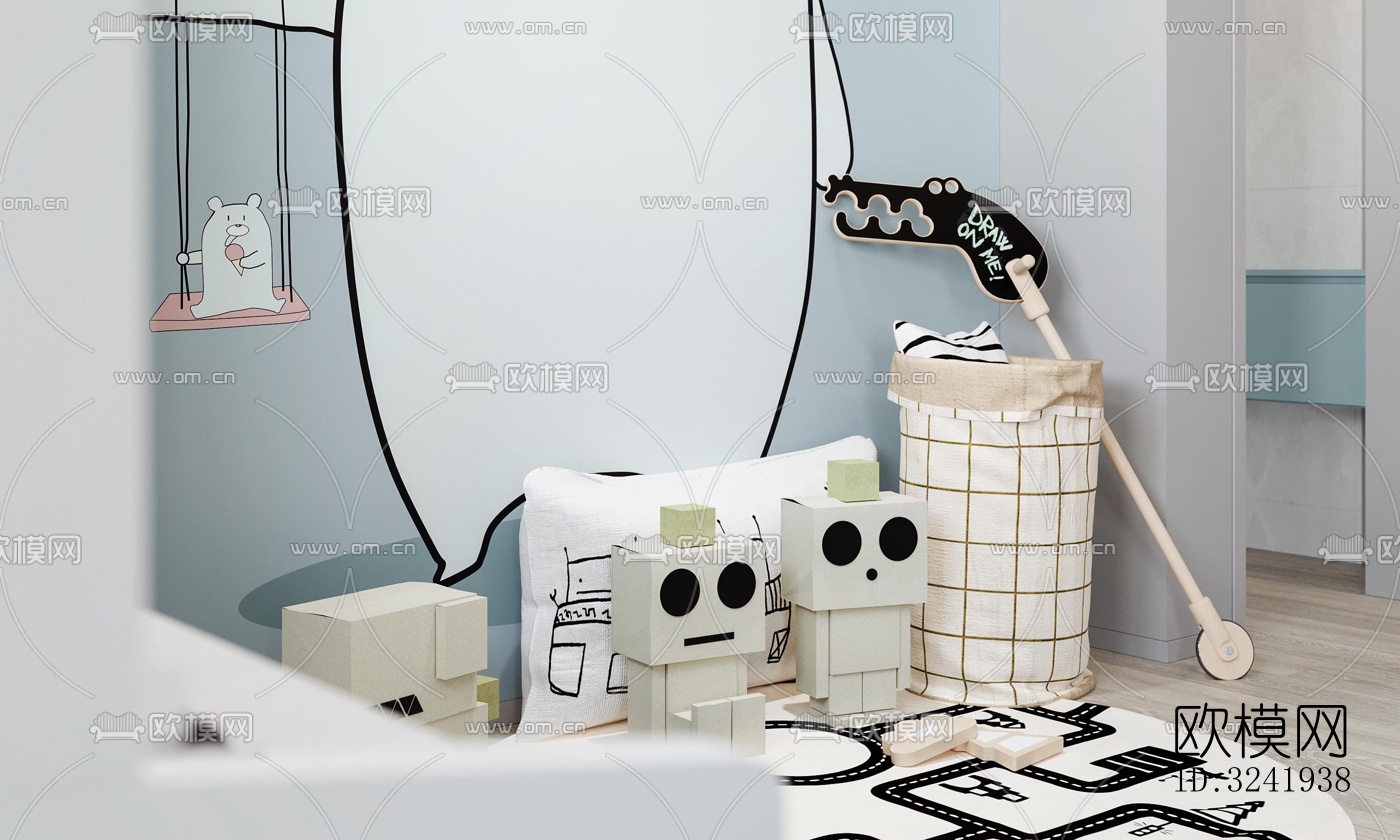 现代卧室效果图下载（渲染图4）