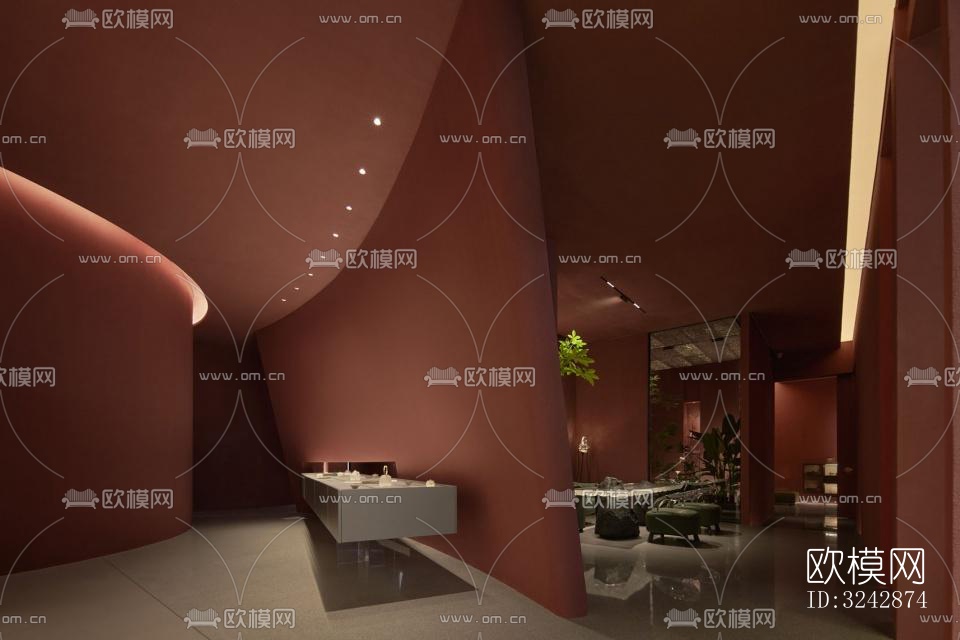 日式中餐厅效果图下载（渲染图14）