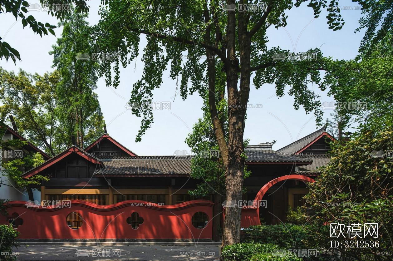 中式中餐厅效果图下载（渲染图7）