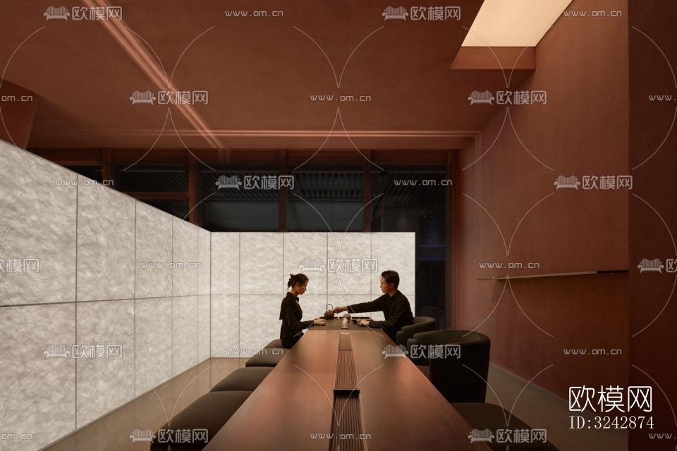 日式中餐厅效果图下载（渲染图19）