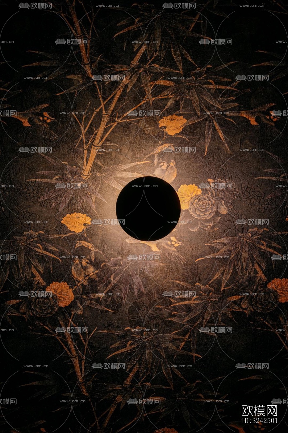 东南亚中餐厅效果图下载（渲染图1）