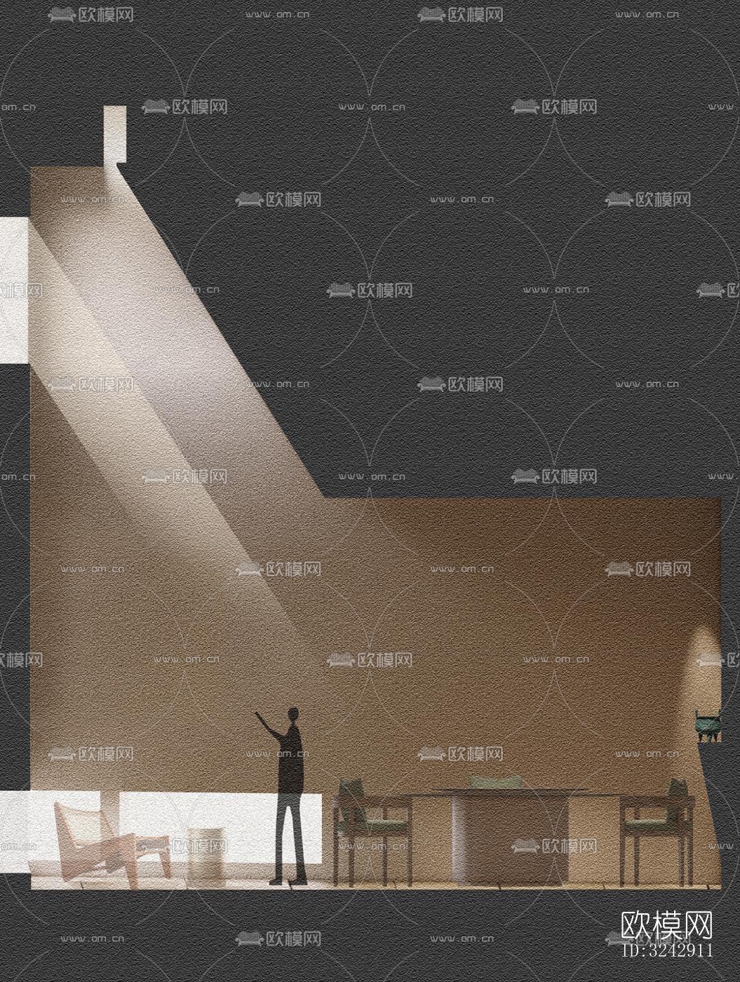 现代中餐厅效果图下载（渲染图13）