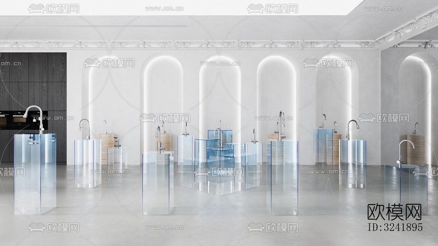 现代展览展厅效果图下载（渲染图14）