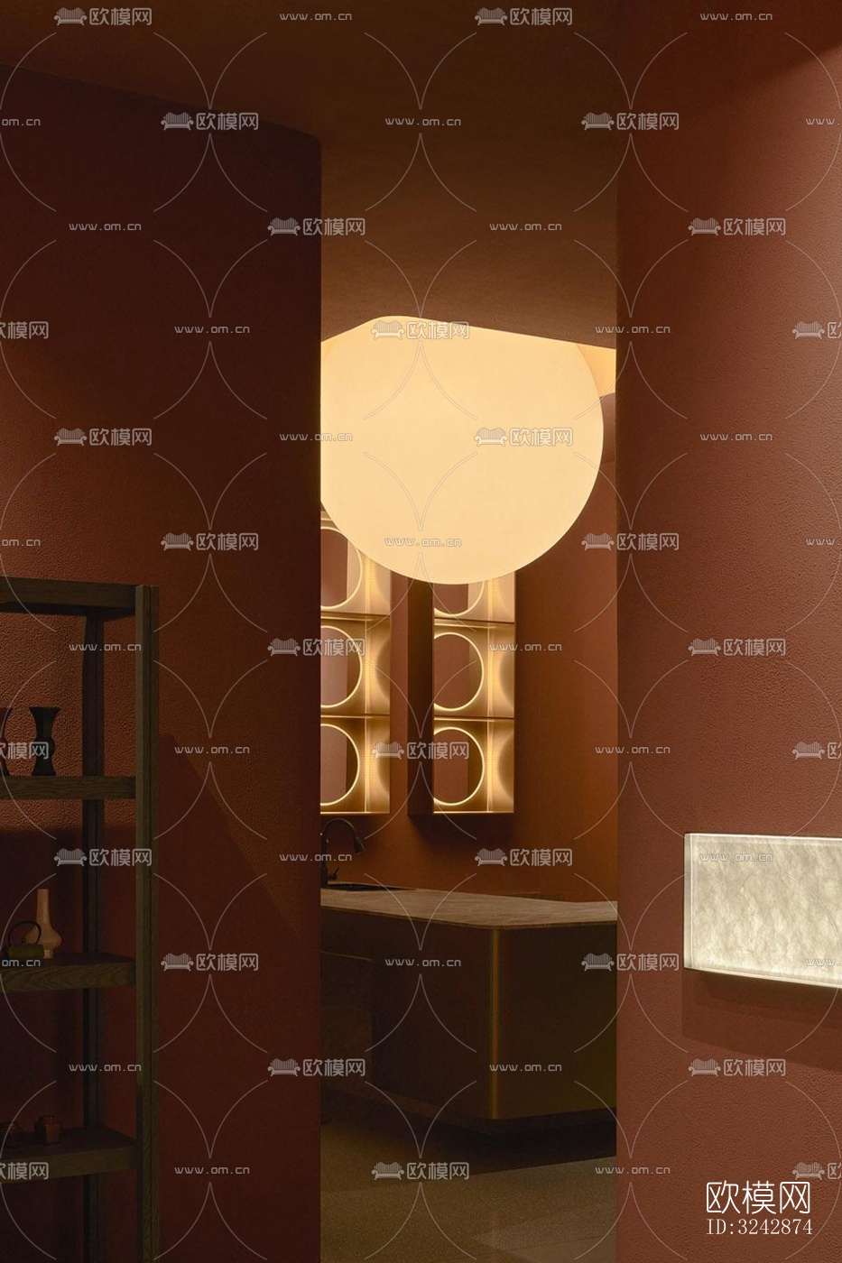 日式中餐厅效果图下载（渲染图11）