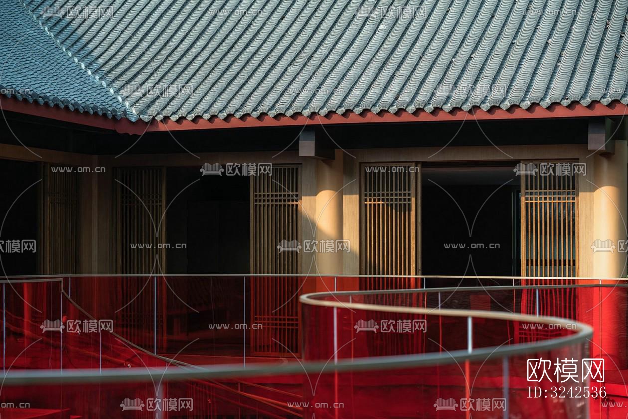 中式中餐厅效果图下载（渲染图11）