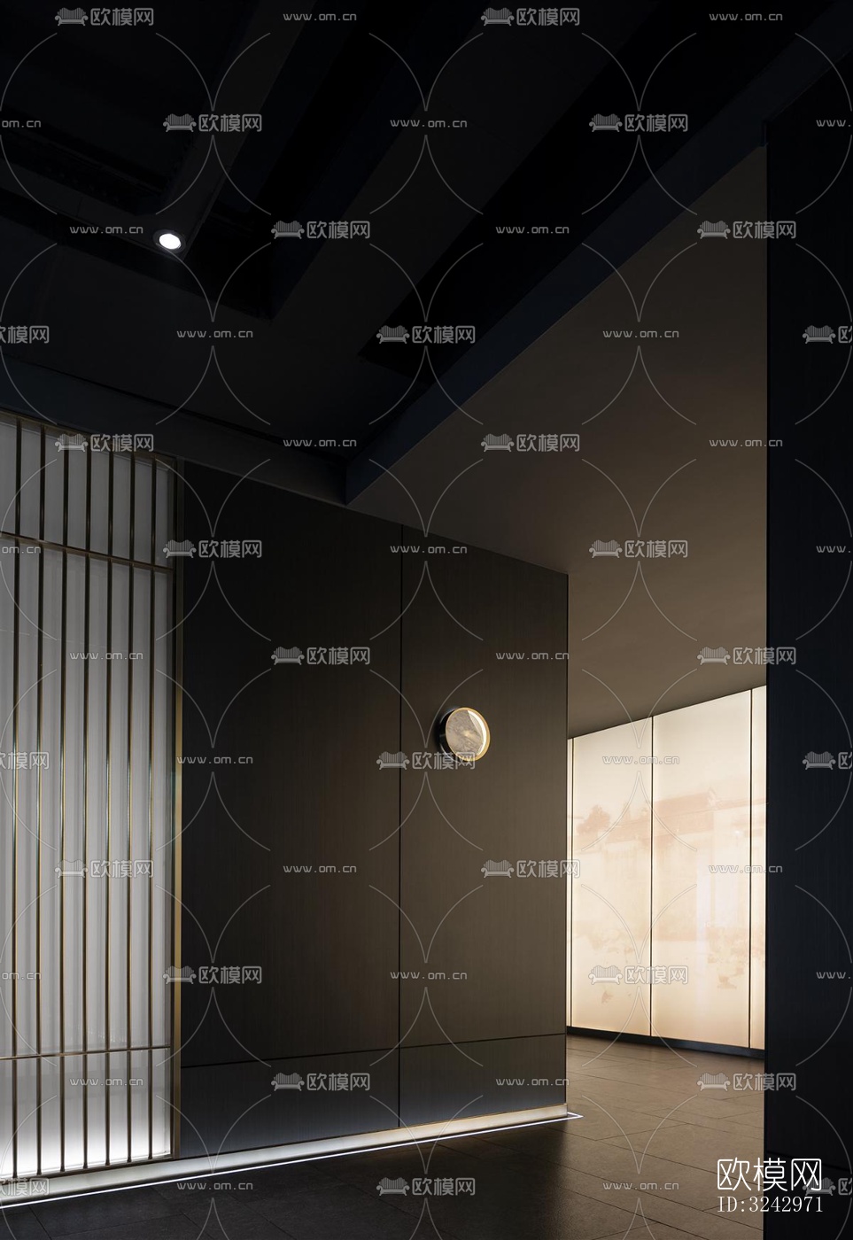 现代中餐厅效果图下载（渲染图8）