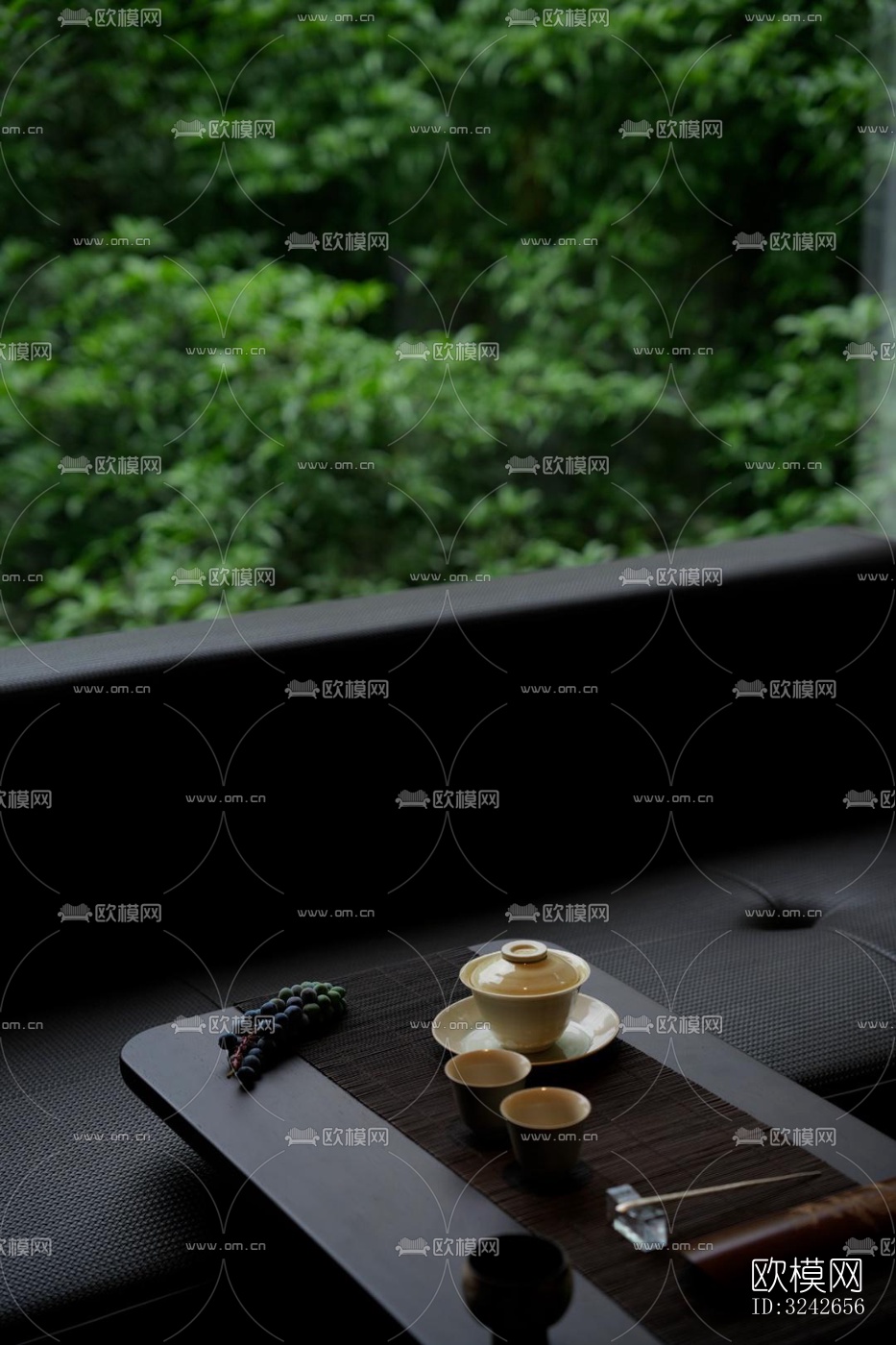 新中式中餐厅效果图下载（渲染图14）