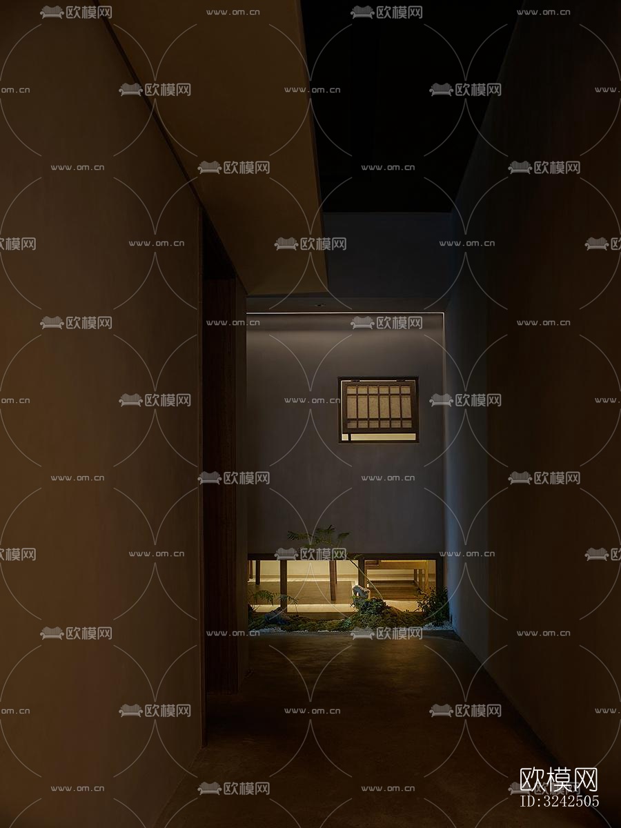 中古风中餐厅效果图下载（渲染图8）