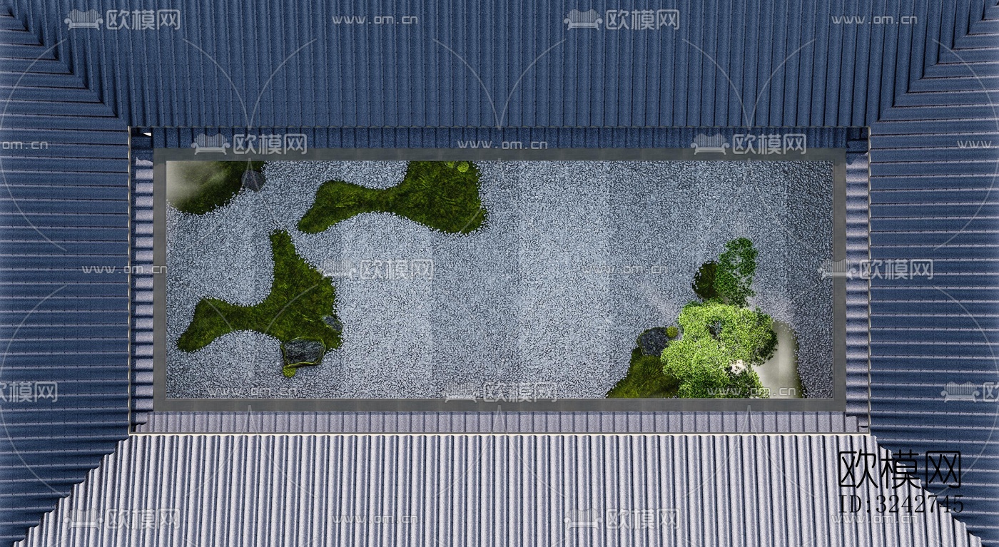 新中式中餐厅效果图下载（渲染图6）