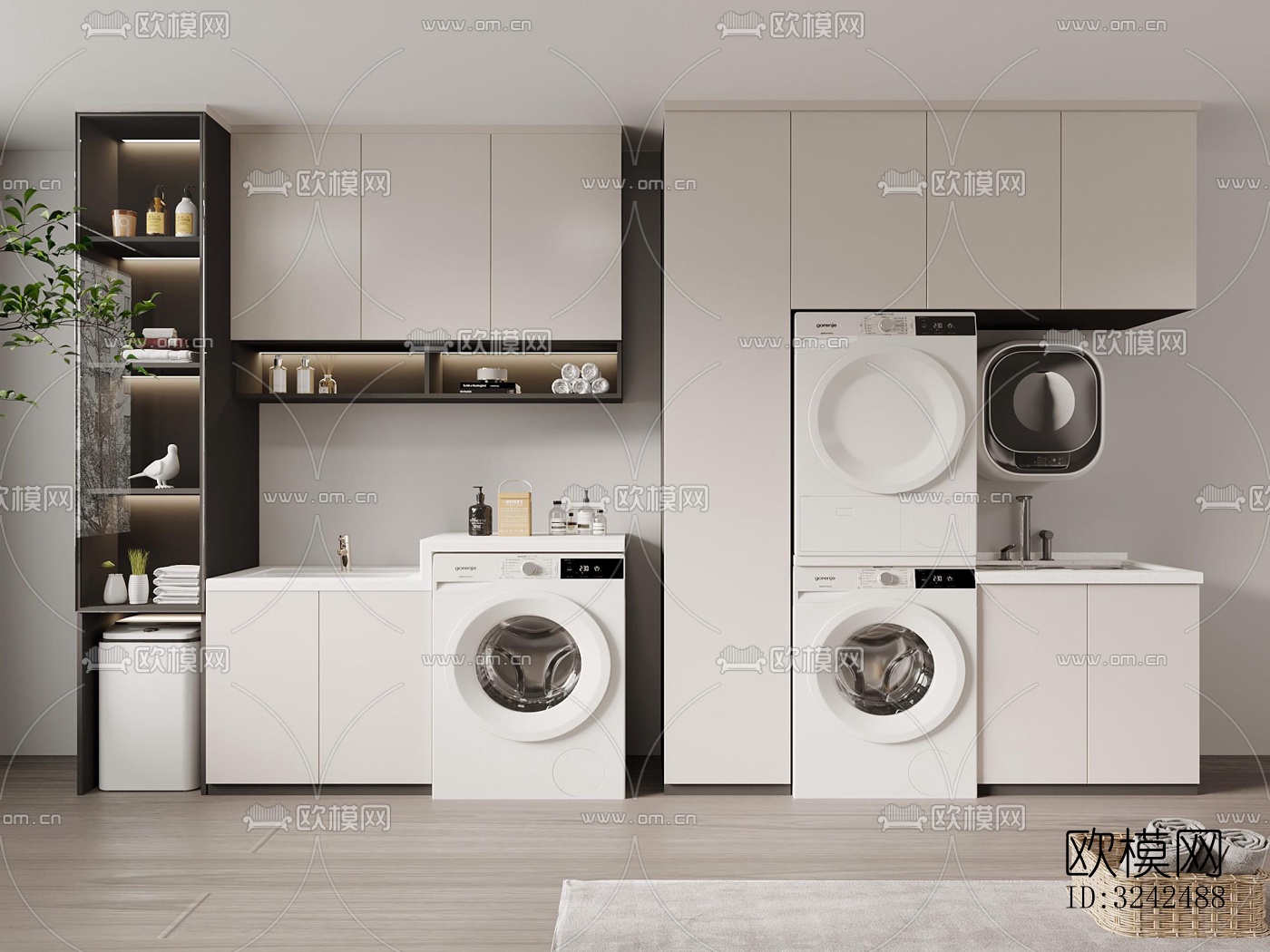 现代阳台花园效果图下载（渲染图2）