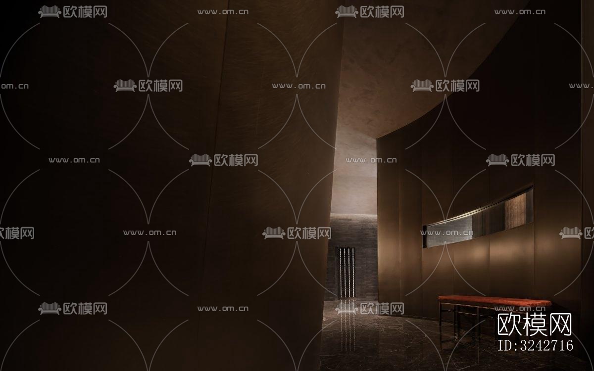 新中式中餐厅效果图下载（渲染图3）