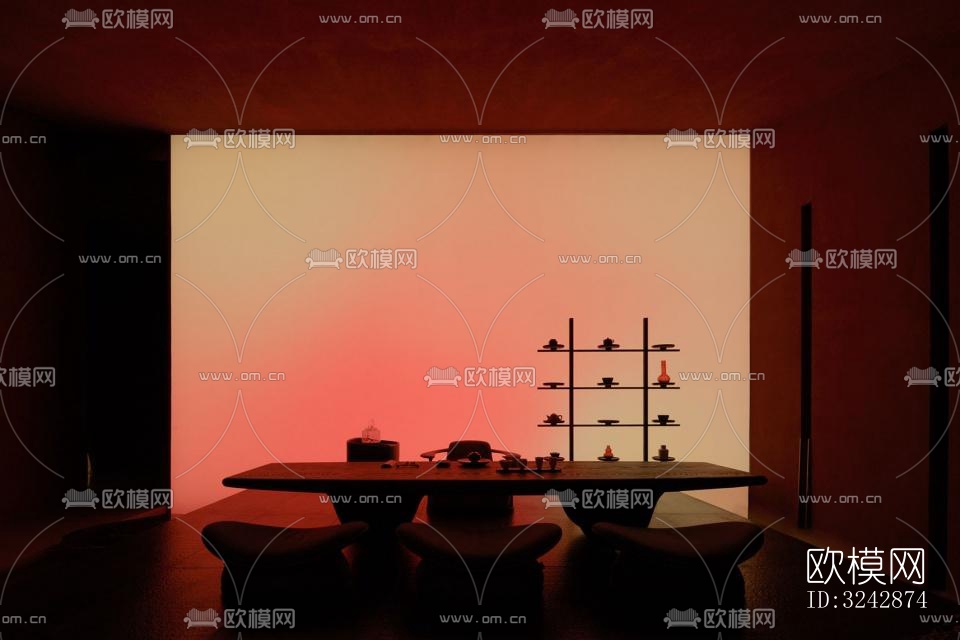 日式中餐厅效果图下载（渲染图17）