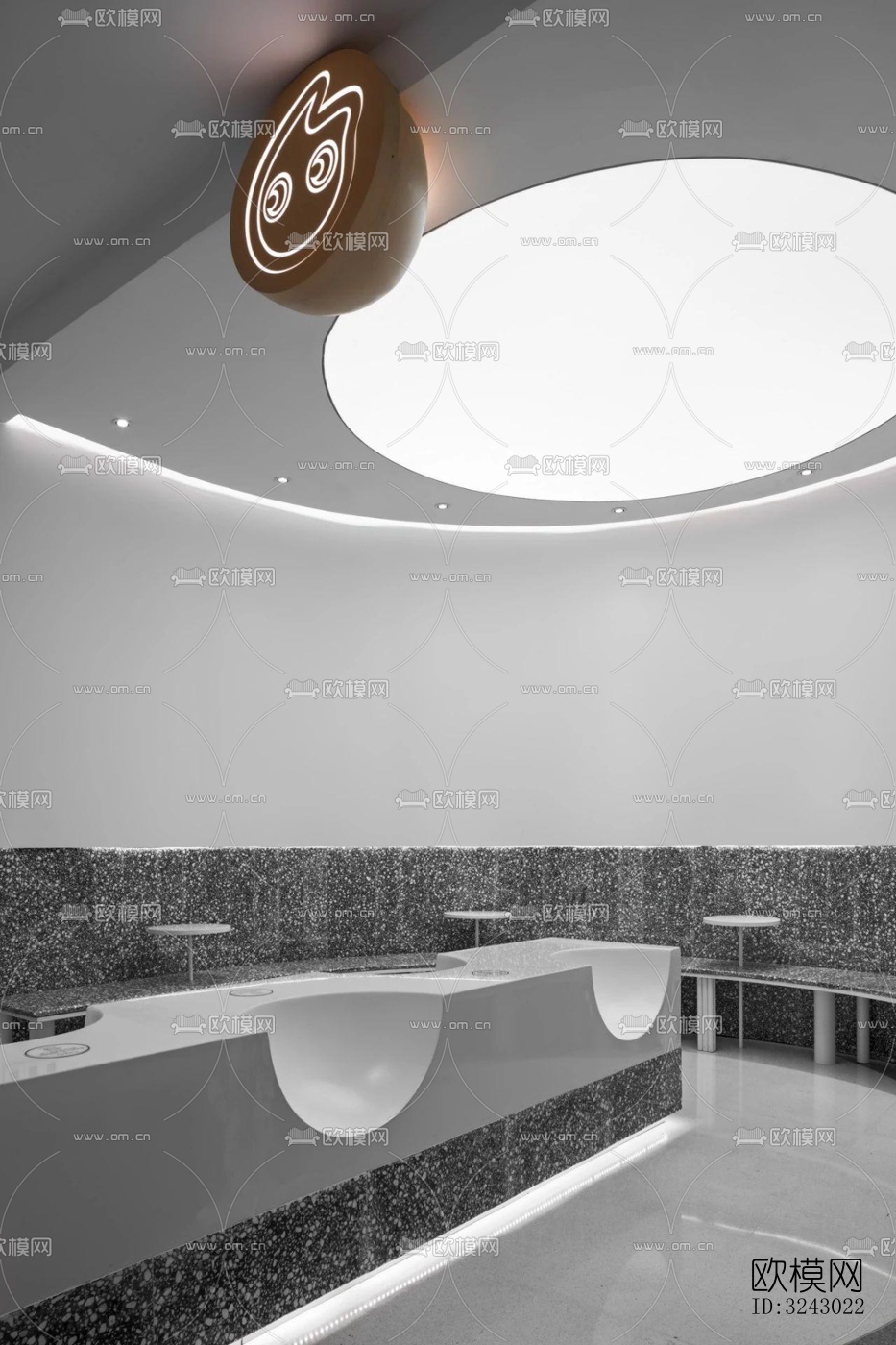 现代咖啡奶茶效果图下载（渲染图9）