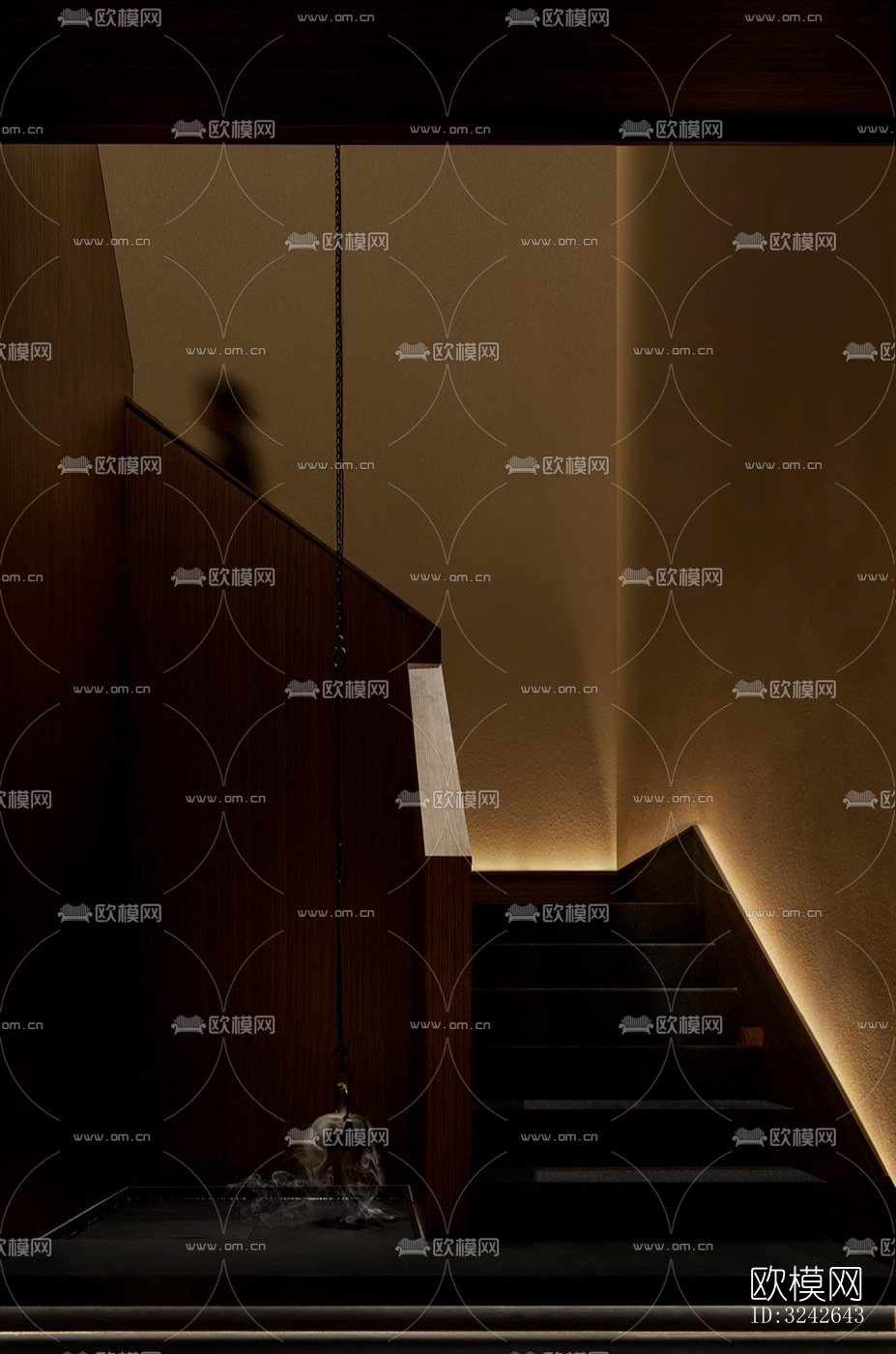 新中式中餐厅效果图下载（渲染图14）