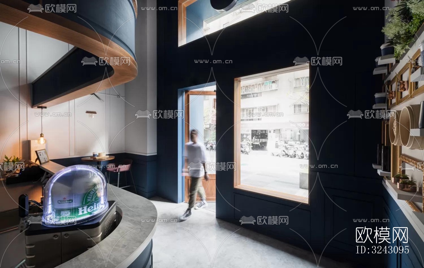 现代咖啡奶茶效果图下载（渲染图9）