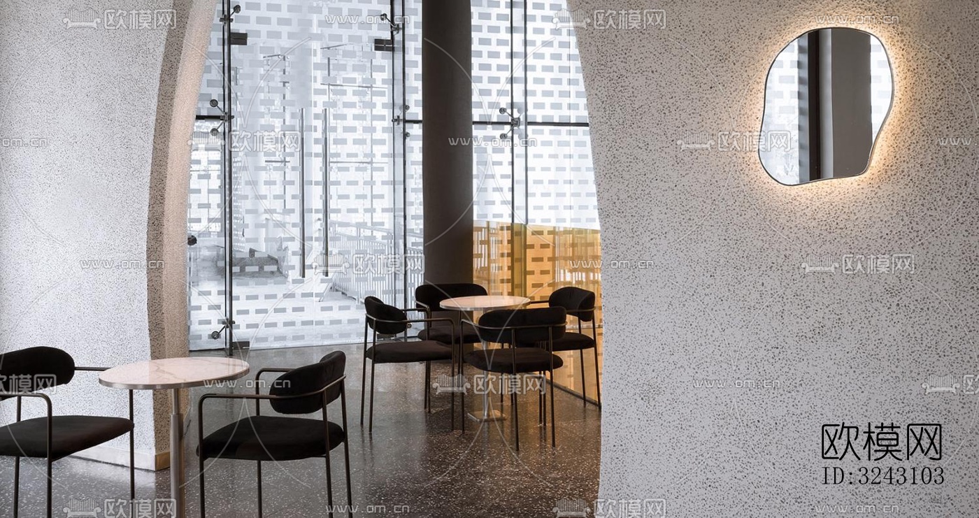 现代咖啡奶茶效果图下载（渲染图4）