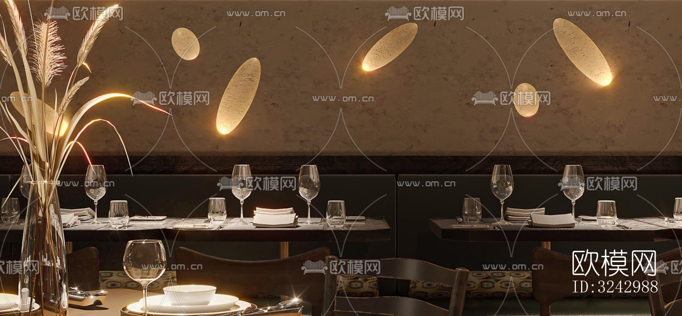 侘寂咖啡奶茶效果图下载（渲染图18）