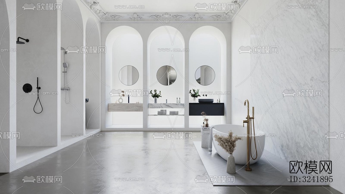 现代展览展厅效果图下载（渲染图2）