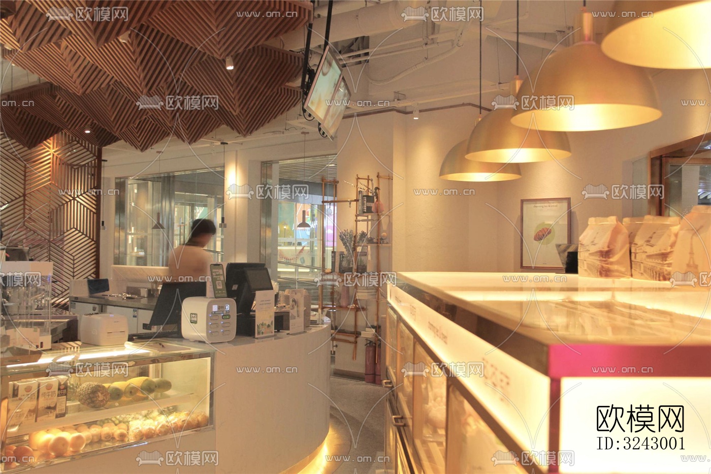 北欧咖啡奶茶效果图下载（渲染图1）